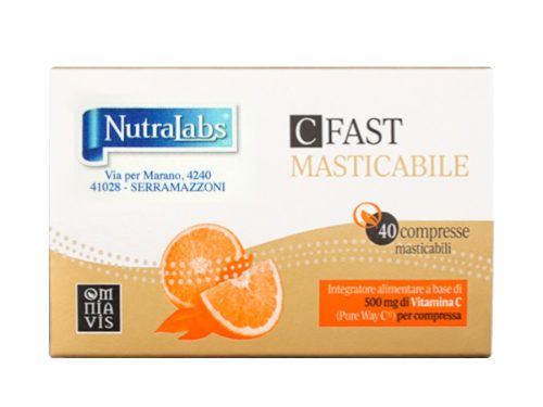 C Fast Masticabile NutraLabs vitamina C a elevata biodisponibilità