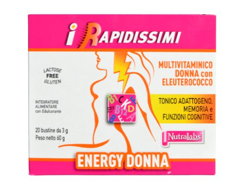 Energy Donna NutraLabs Multivitaminico per la donna con Eleuterococco